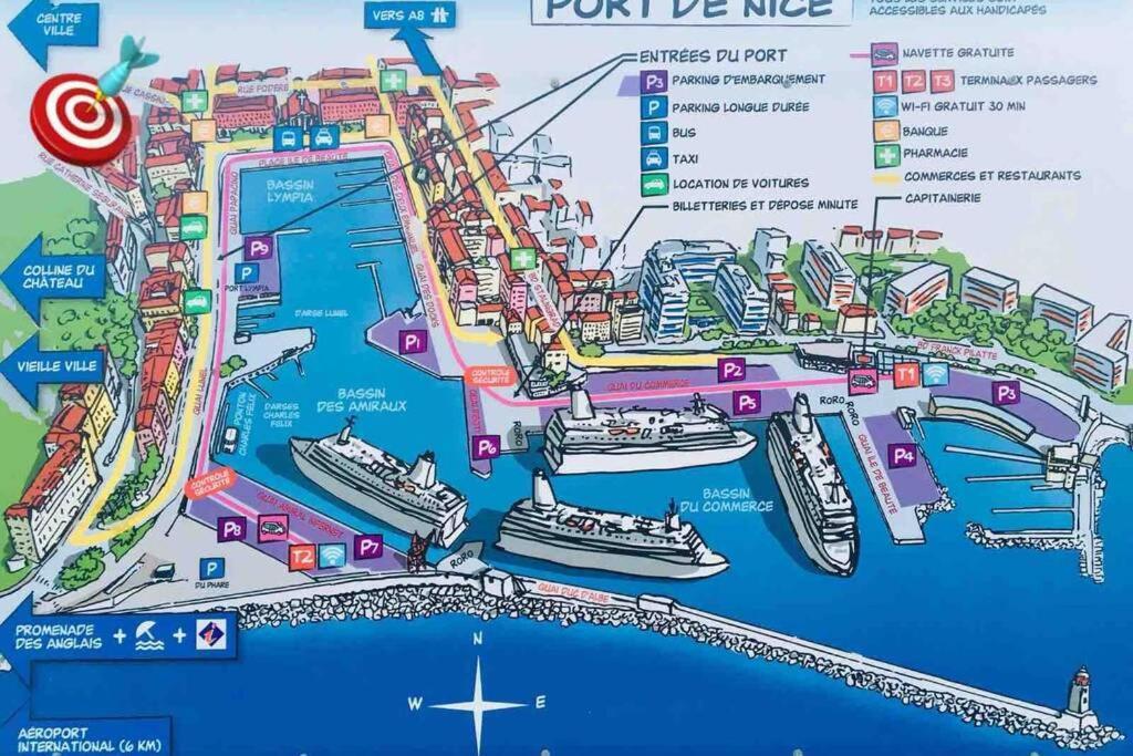 Atypique Studio Port De Nice Apartment Exterior foto